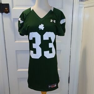 Under Armour Green and White Jersey